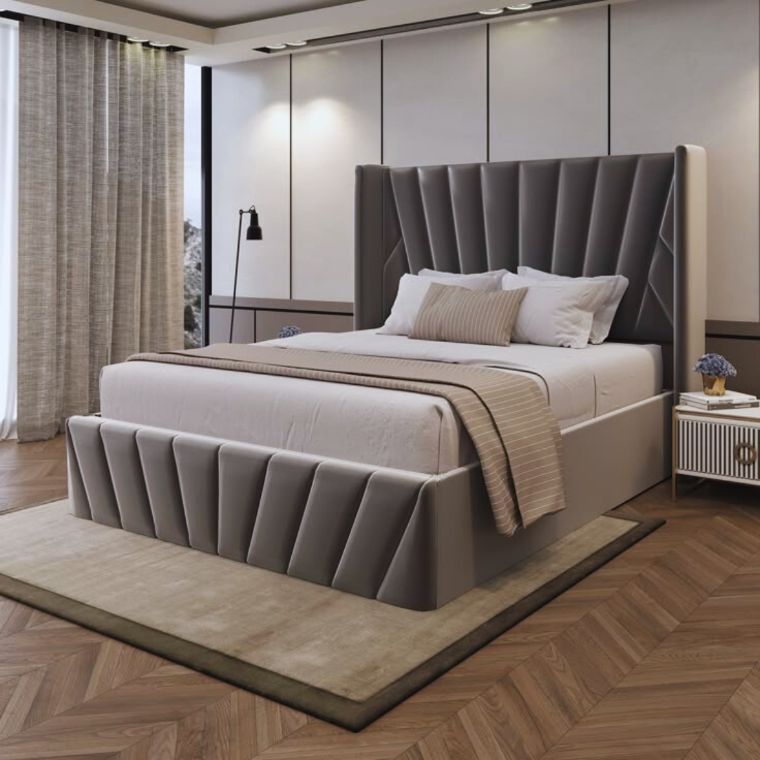 Blue color and modern smart wacth instagram post (51) Beverley – Ottoman Divan Bed with Footboard - Image 1